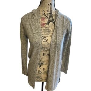 Melrose and Market Light Gray Hooded Women's Cardigan